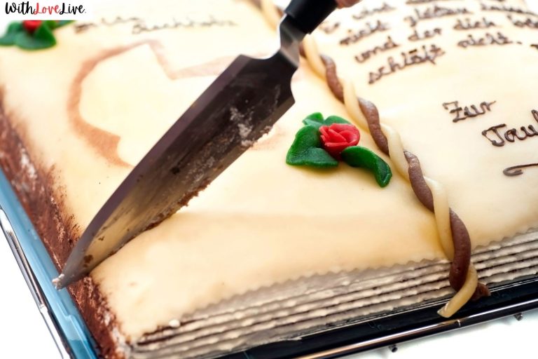 Book-Themed Birthday Cake