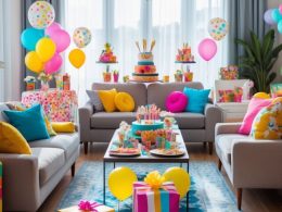 Living Room Birthday Party Decor