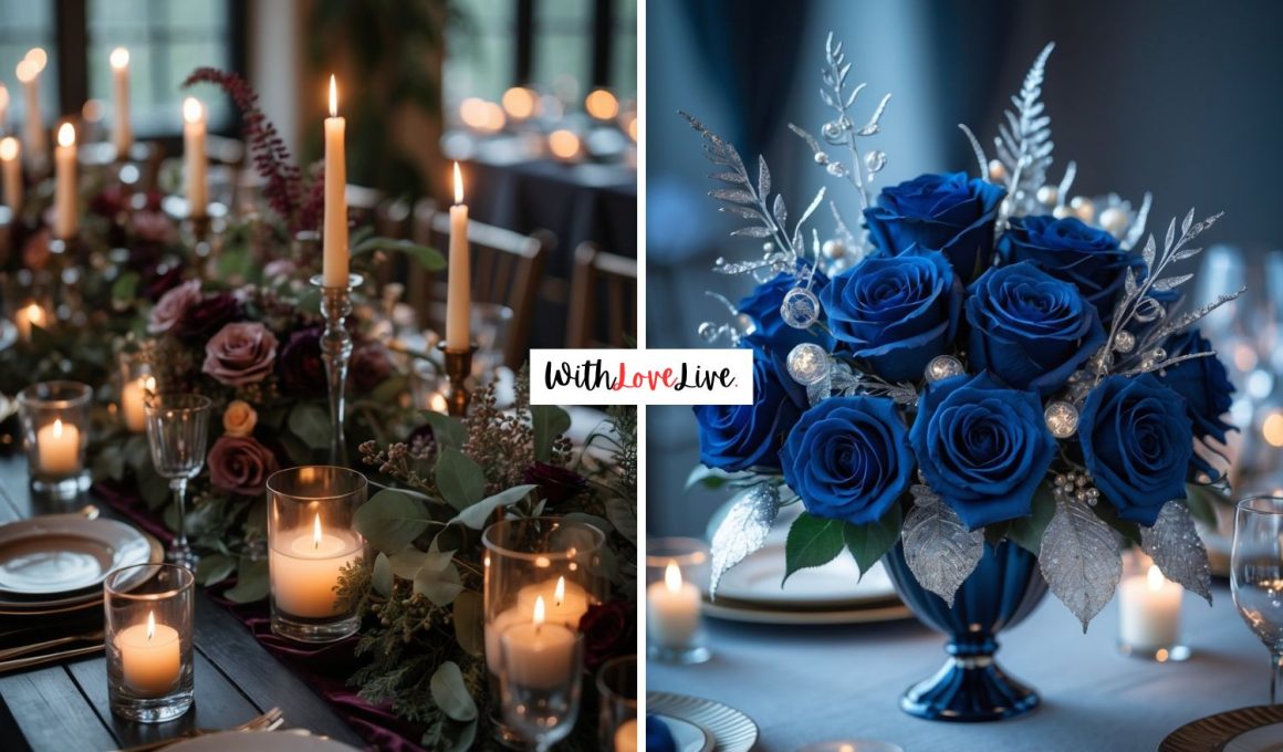 Moody Wedding Centerpiece