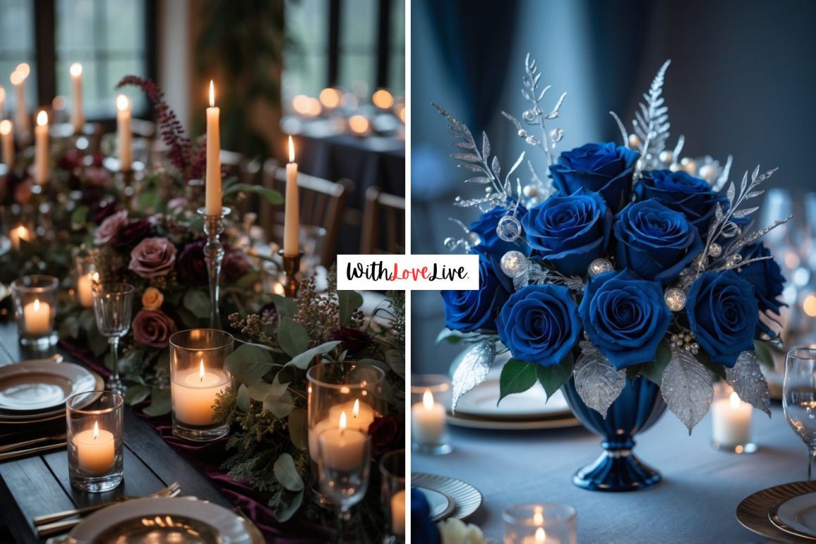 Moody Wedding Centerpiece