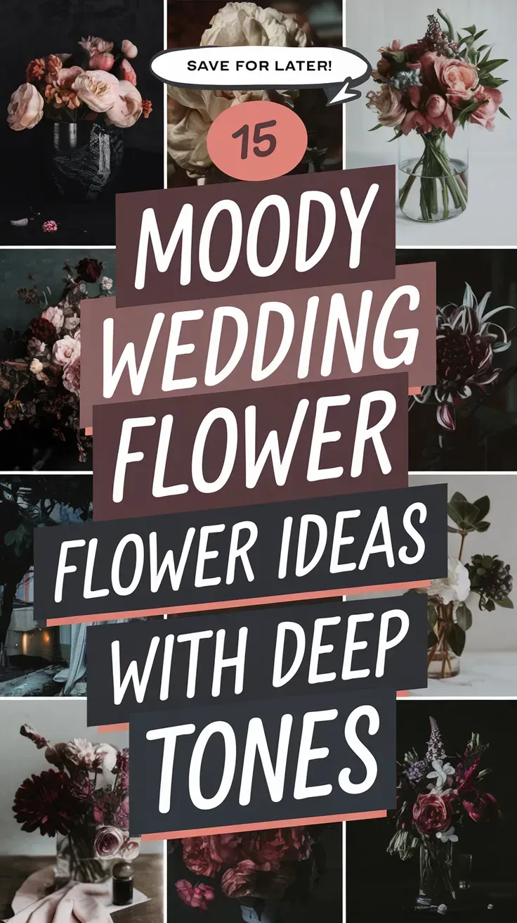 Moody Wedding Flower Ideas