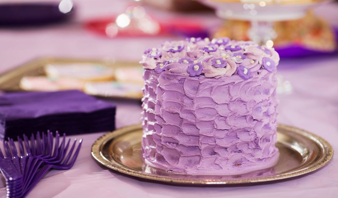 Purple Cake Decorating Ideas