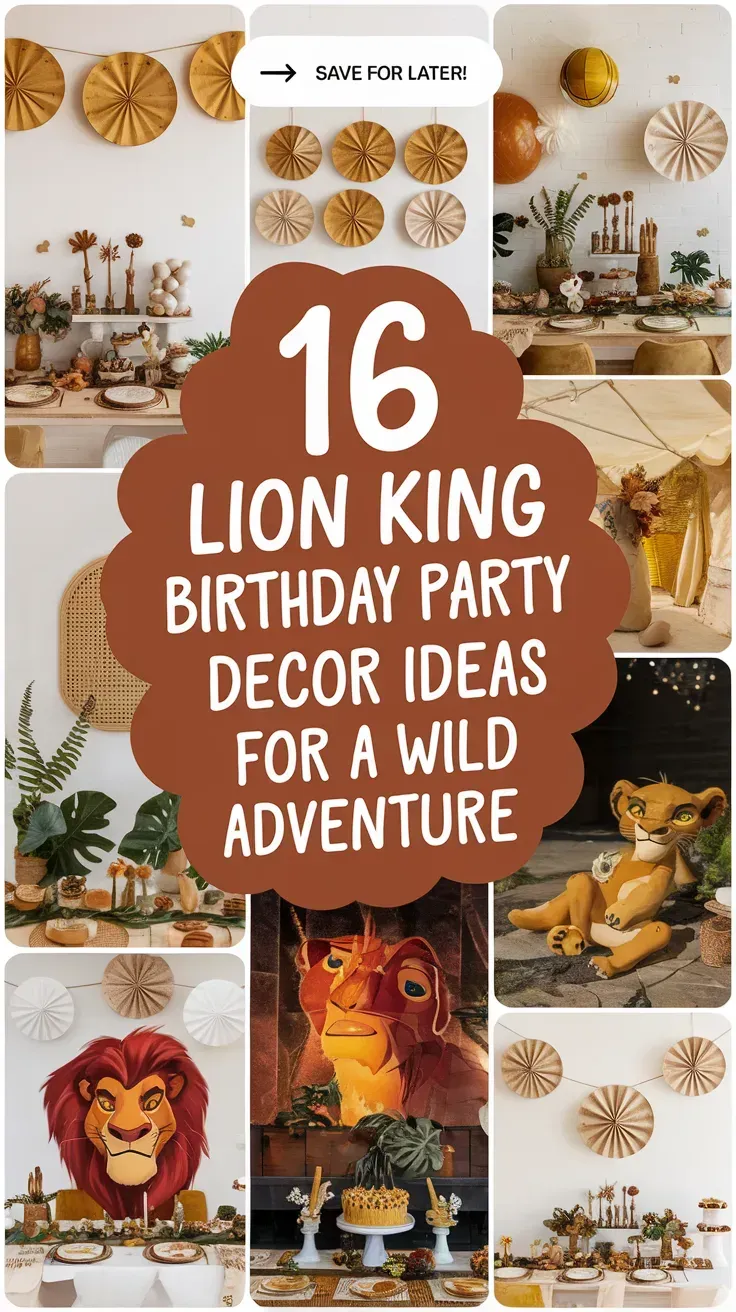 Lion king decor