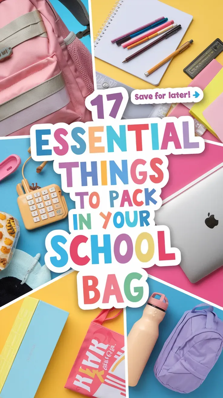Essential Things to Pack in Your School Bag