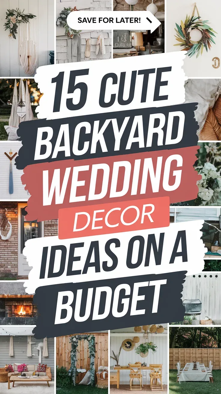 Backyard Wedding Decor Ideas