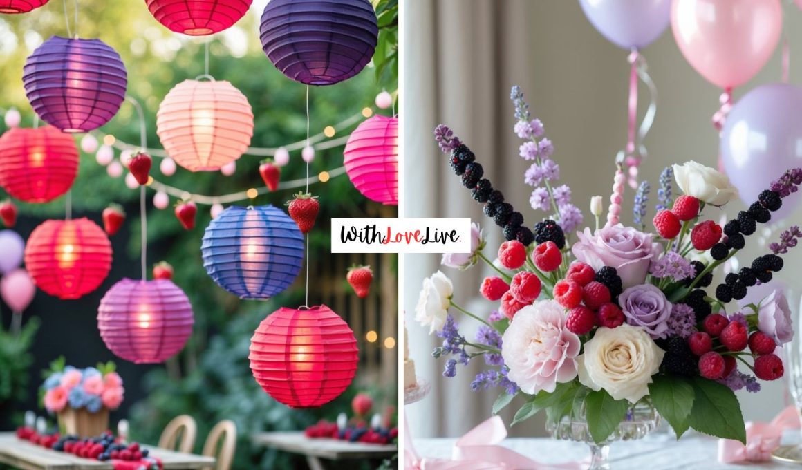 Berry First Birthday Party Decor