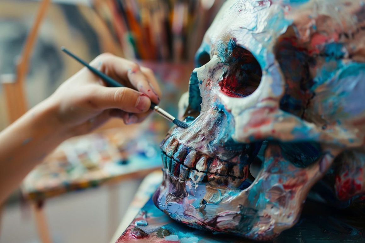 Ceramic Skull Painting Ideas