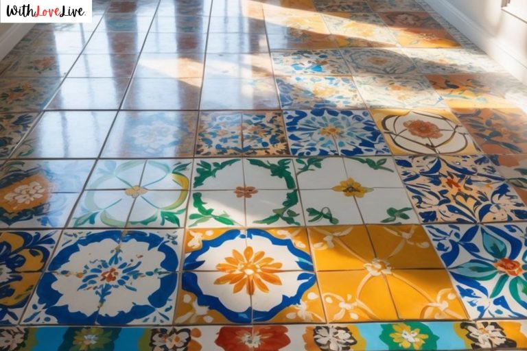 Ceramic Tile Floor Painting Ideas