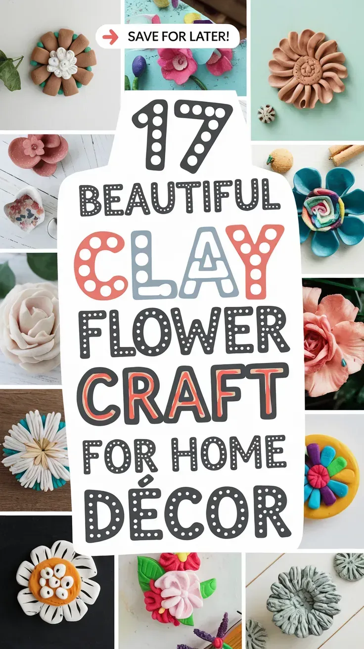 Clay Flower Craft Ideas