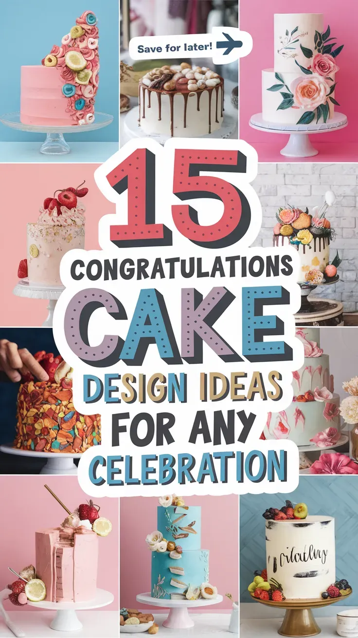 Congratulations Cake Design Idea