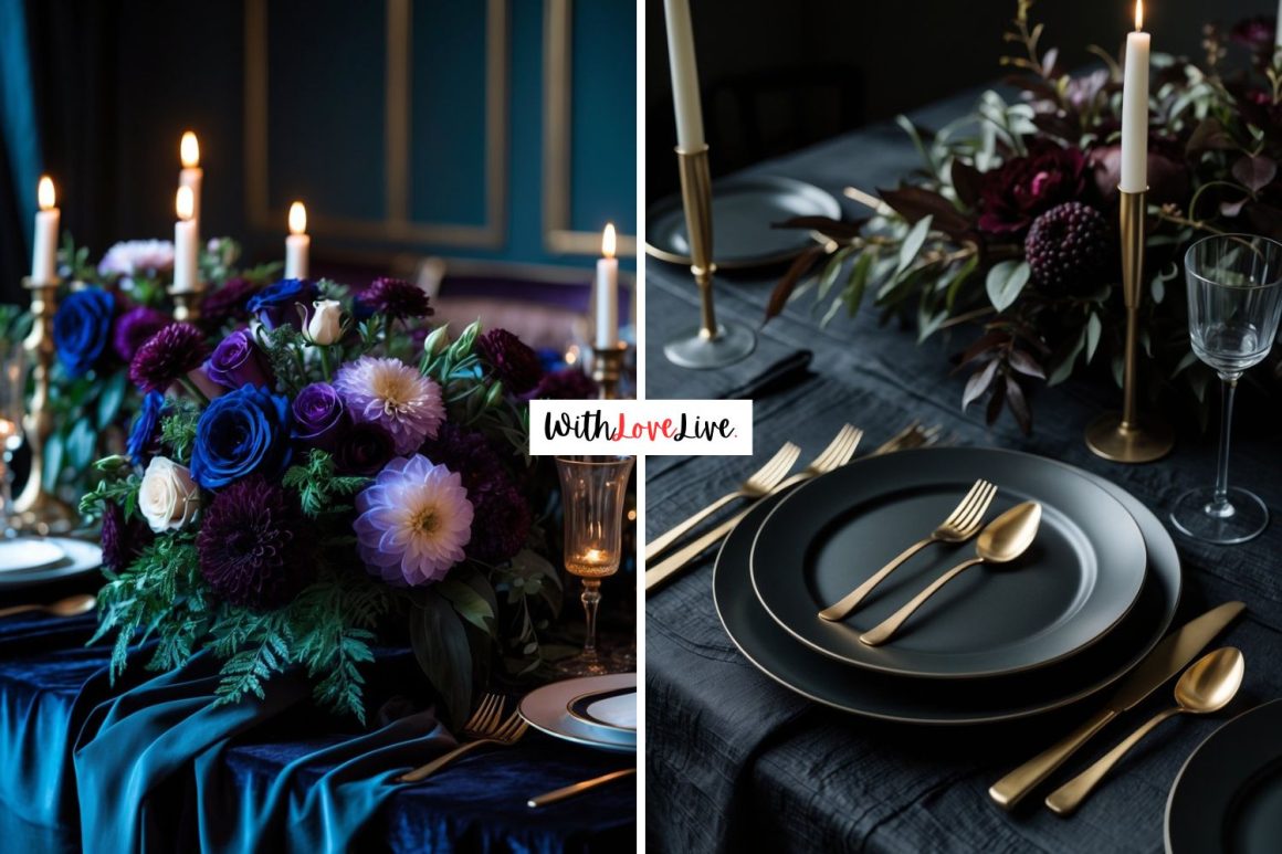 Dark and Moody Wedding Decor