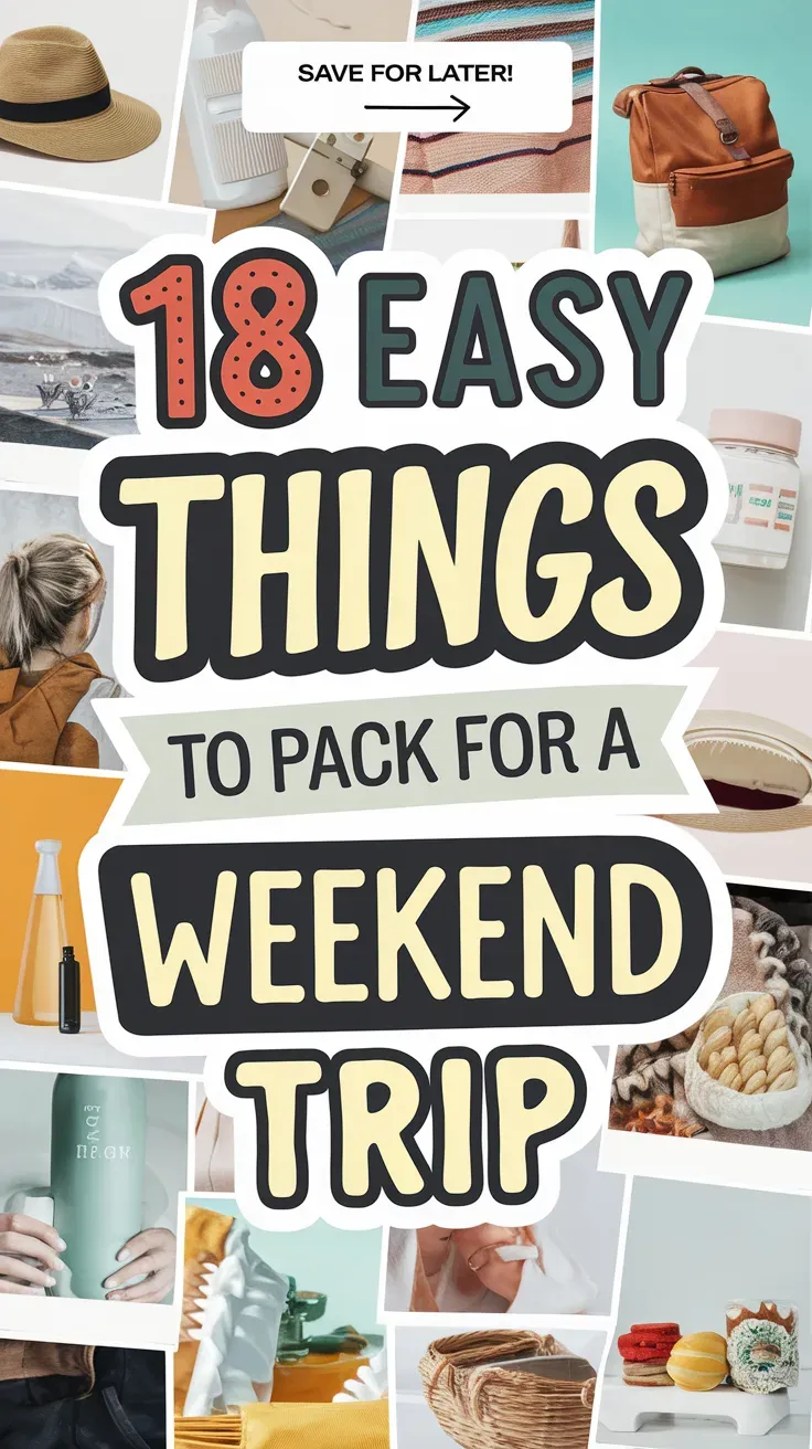 Easy Things to Pack for A Weekend