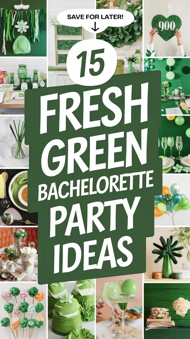 Fresh Green Bachelorette Party Ideas