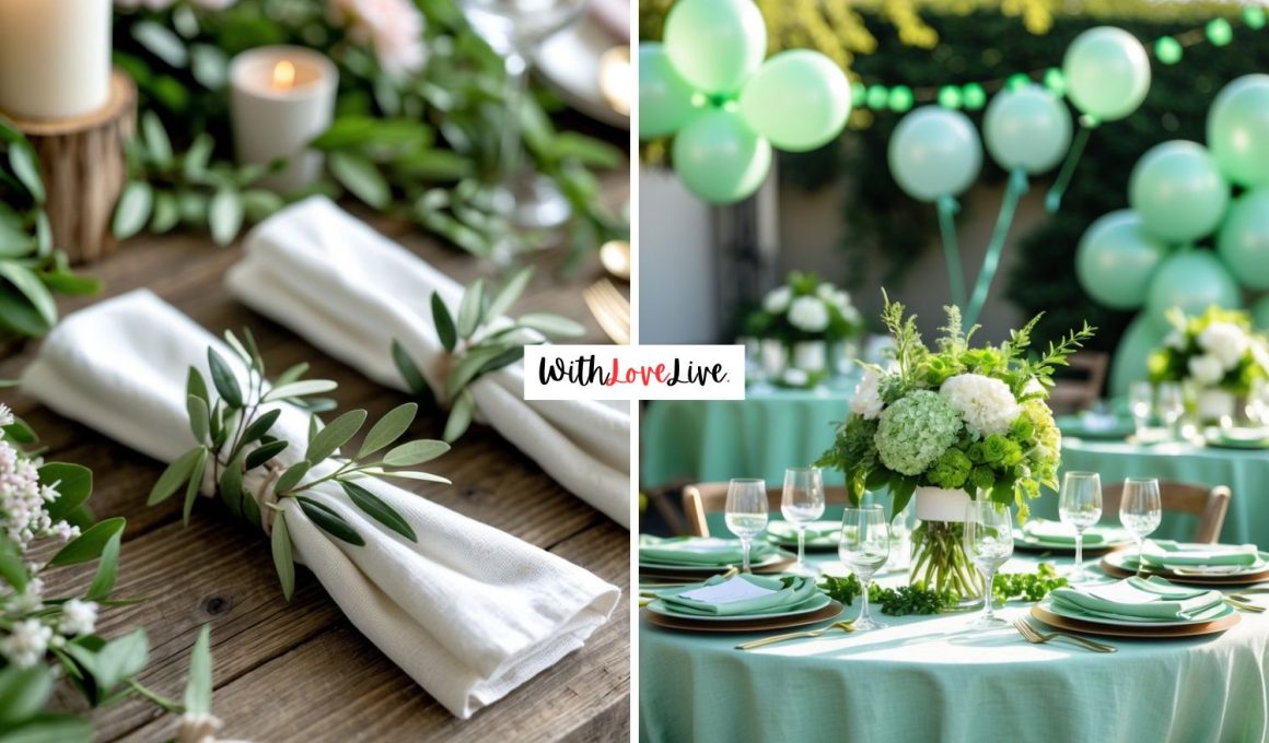 Green Bachelorette Party Decor Ideas