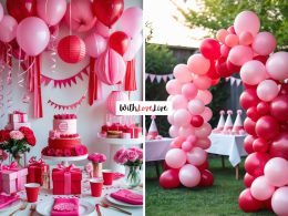 Pink and Red Birthday Party Decor
