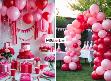 Pink and Red Birthday Party Decor