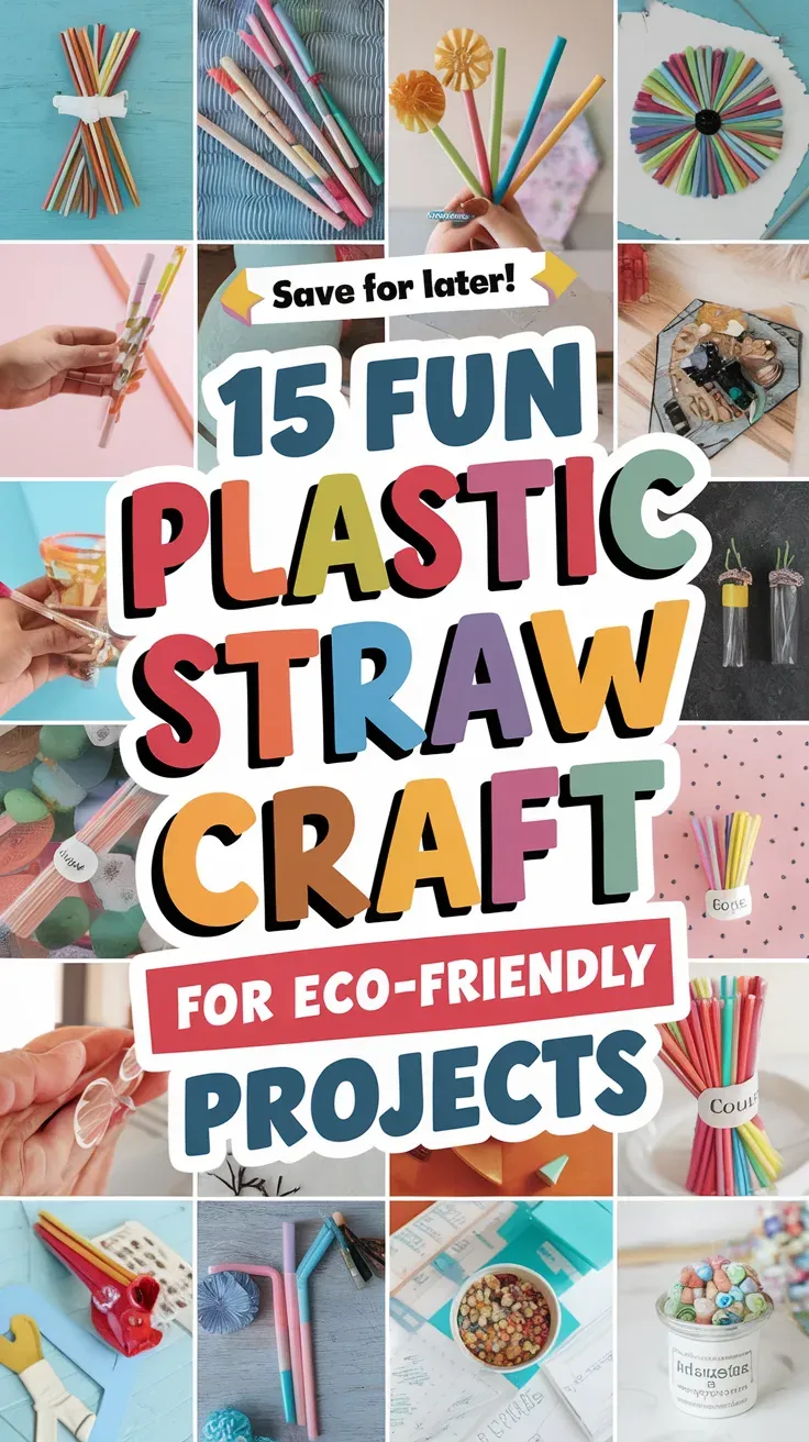 Plastic Straw Craft Ideas