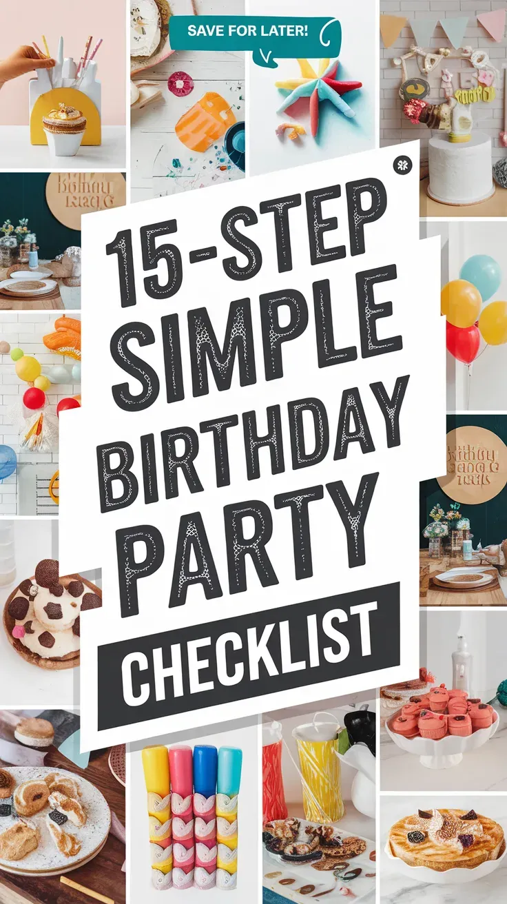 Simple Birthday Party Checklist