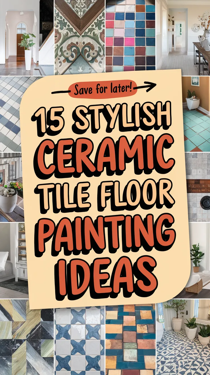 Ceramic Tile Floor Painting Ideas