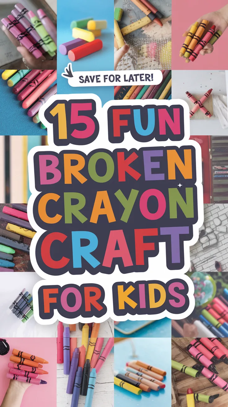 Broken Crayon Craft Ideas for Kids