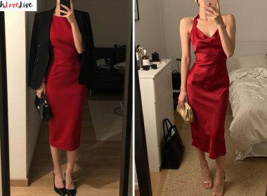 Bold Red Dress Wedding Guest Outfit