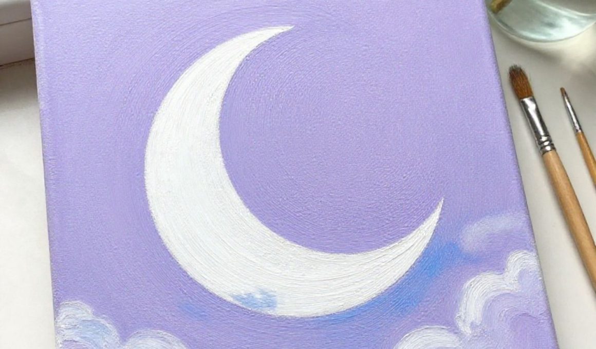 Crescent Moon Painting Ideas