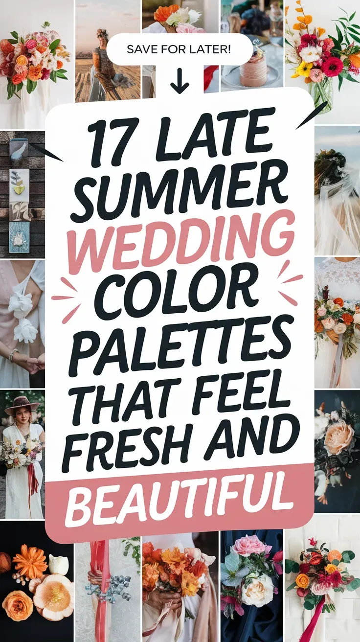 Late Summer Wedding Color Palettes