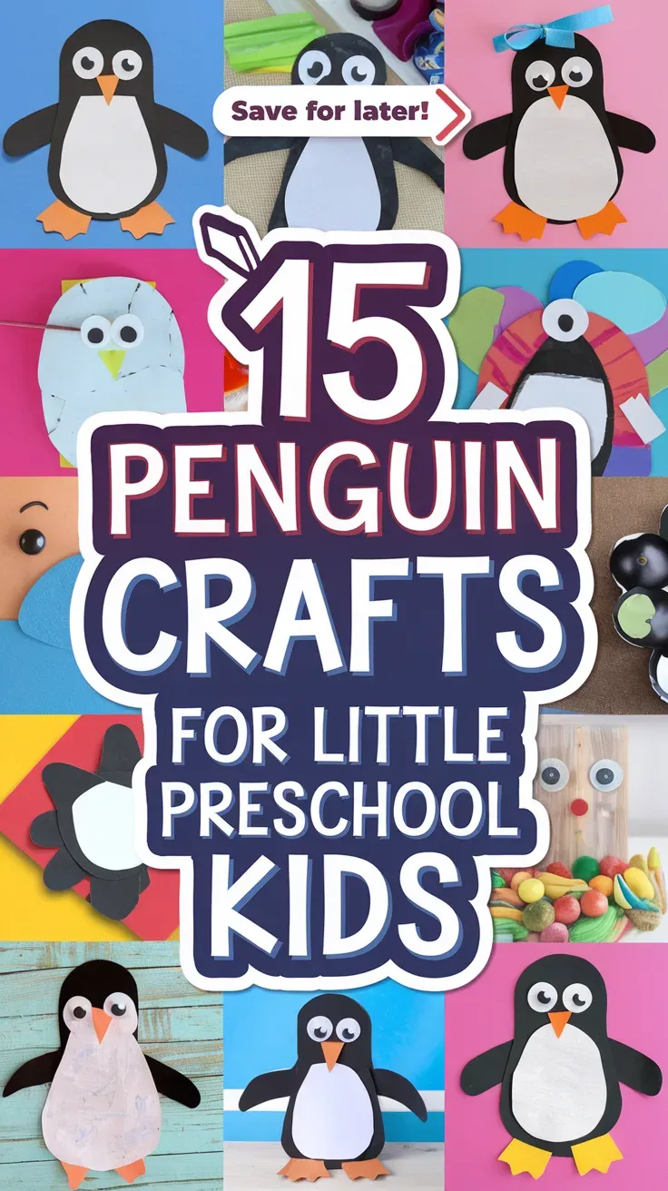 Penguin Crafts for Little Preschool Kids