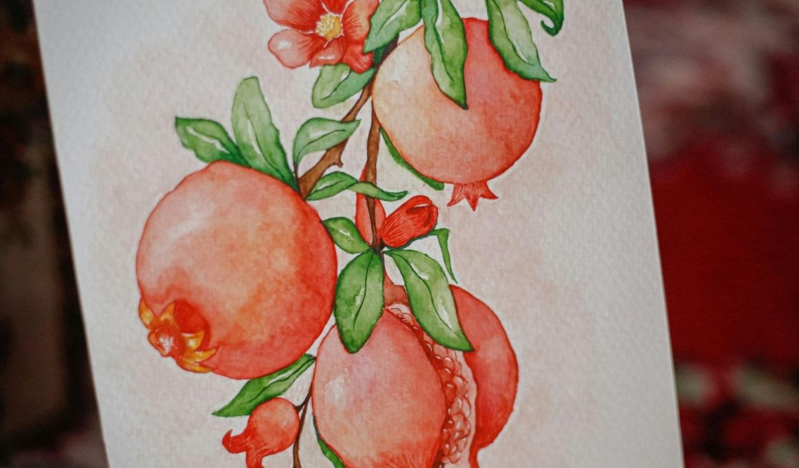 Pomegranate Painting Ideas