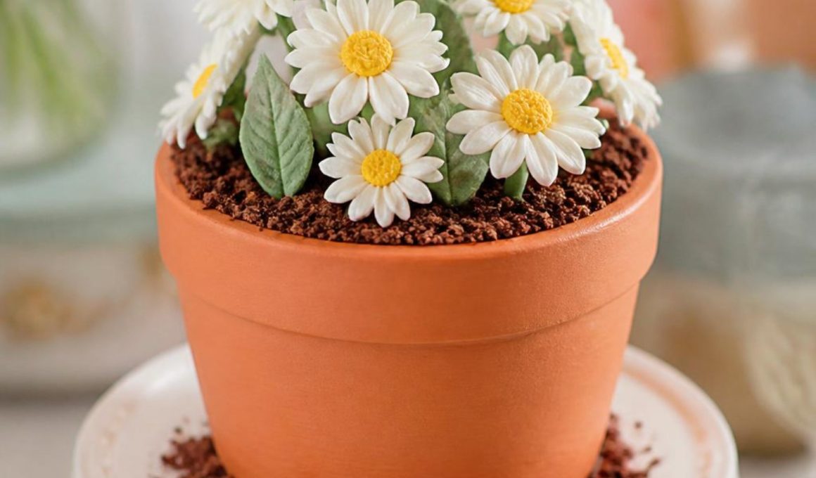 Cute Flower Pot Cake Ideas