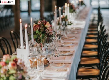 Family Style Wedding Dinner Table Decor Ideas