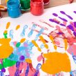 Messy Summer Handprint Crafts