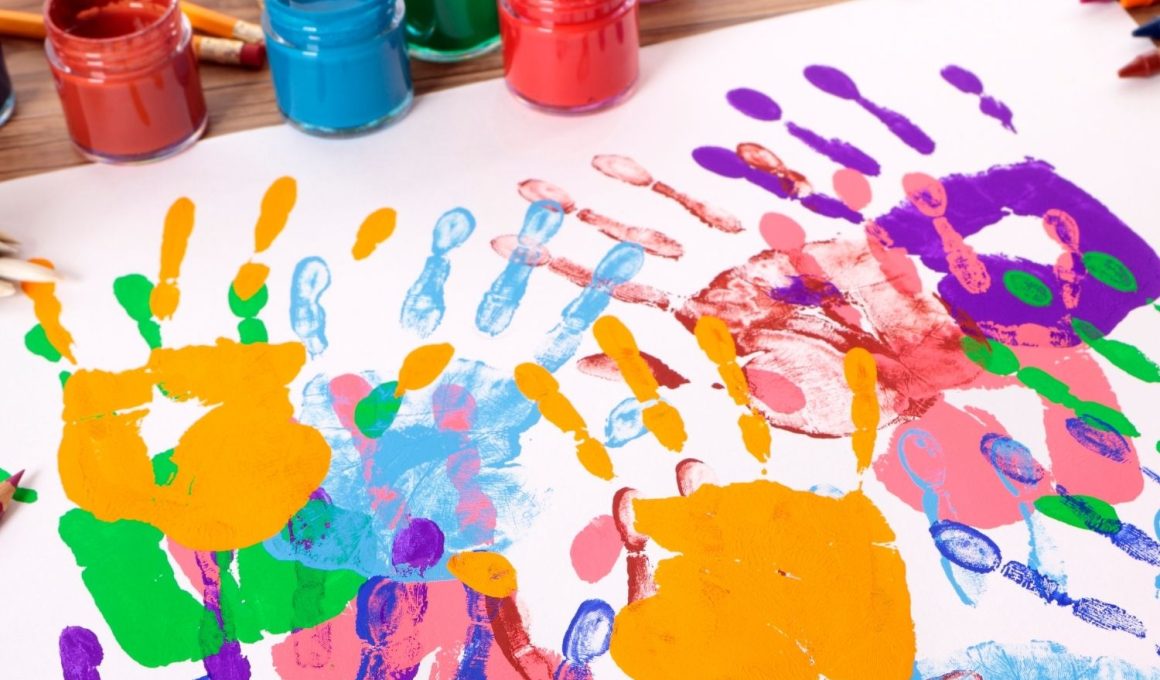 Messy Summer Handprint Crafts