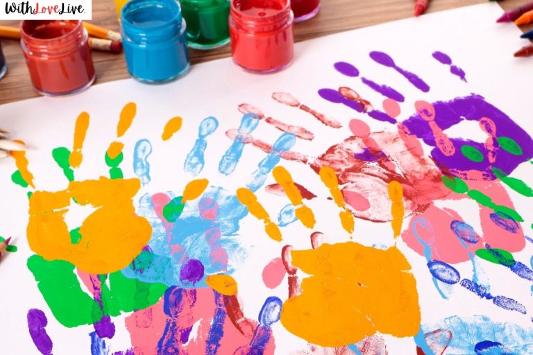 Messy Summer Handprint Crafts
