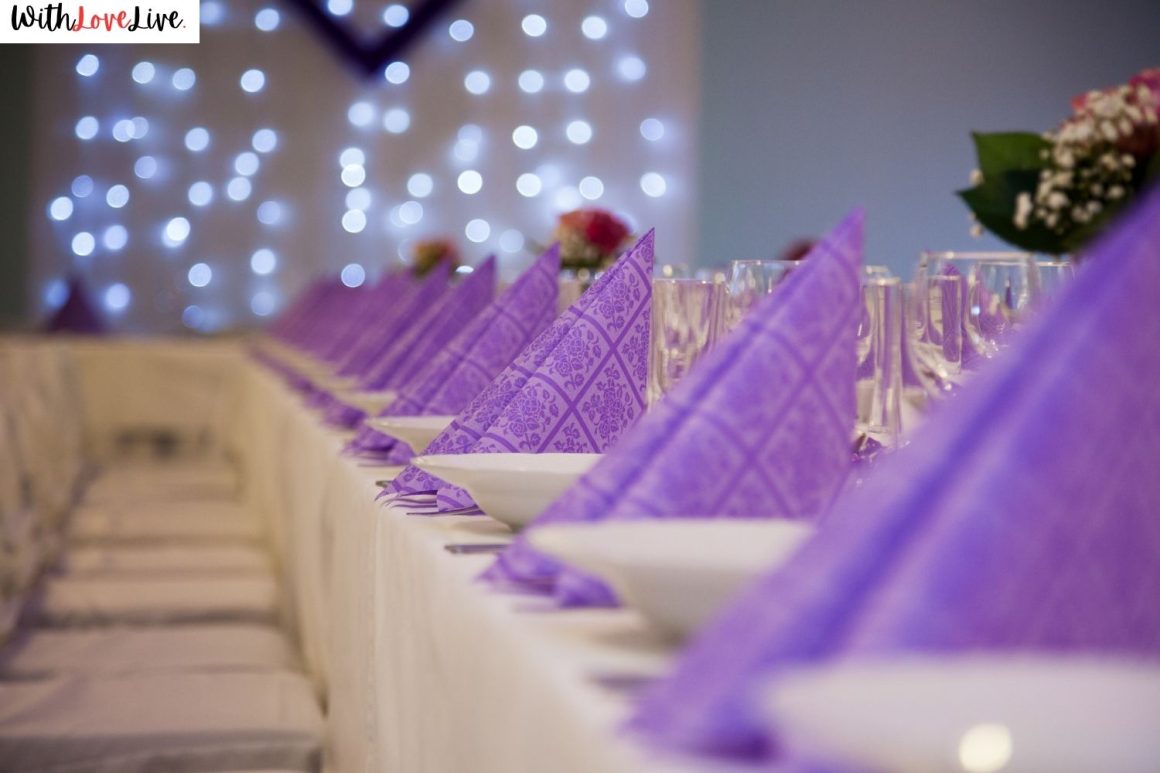 Purple Wedding Table Decor Ideas