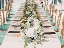 Rectangle Wedding Table Decor