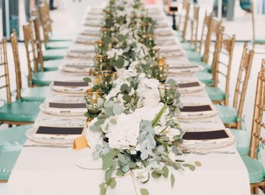 Rectangle Wedding Table Decor