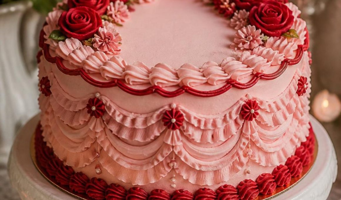 pink vintage cakes