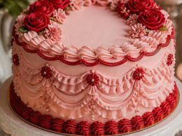 pink vintage cakes